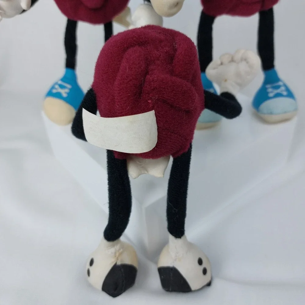 Vintage Lot of 3 California Raisins‎ Band 1988 Applause Bendable Plush